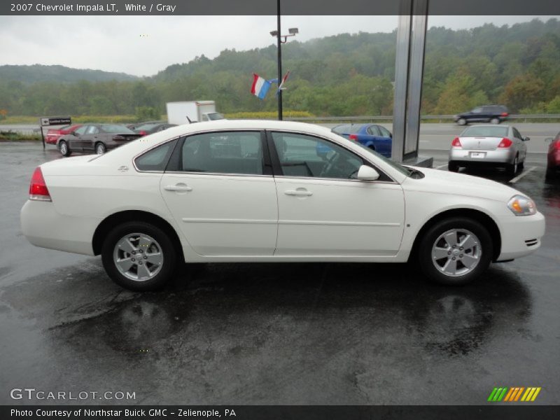 White / Gray 2007 Chevrolet Impala LT
