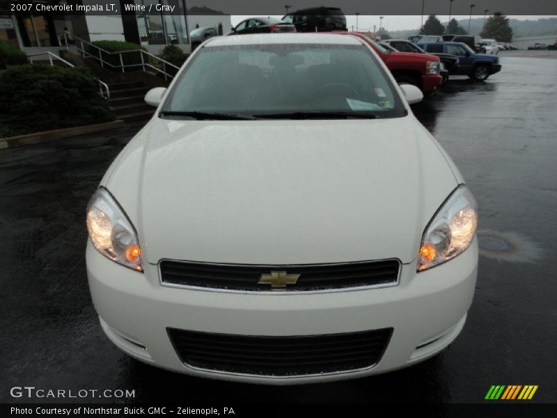 White / Gray 2007 Chevrolet Impala LT