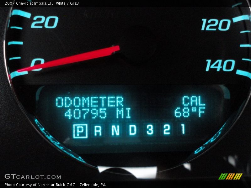 White / Gray 2007 Chevrolet Impala LT