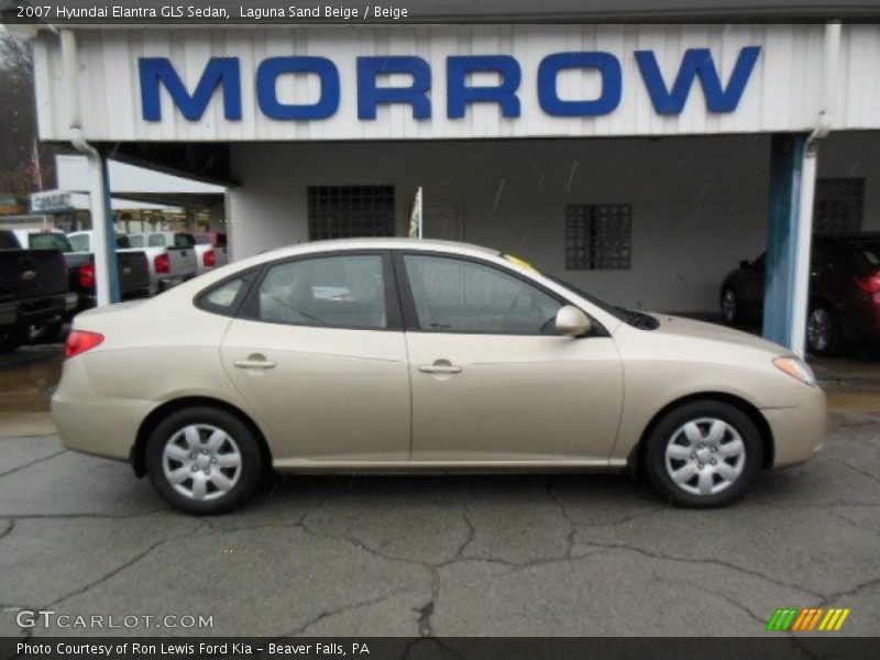 Laguna Sand Beige / Beige 2007 Hyundai Elantra GLS Sedan