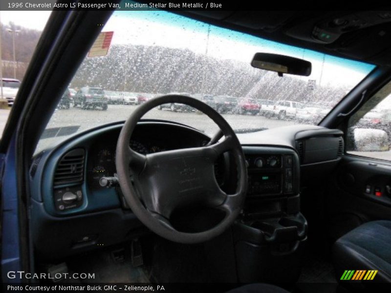 Medium Stellar Blue Metallic / Blue 1996 Chevrolet Astro LS Passenger Van