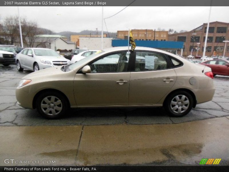 Laguna Sand Beige / Beige 2007 Hyundai Elantra GLS Sedan