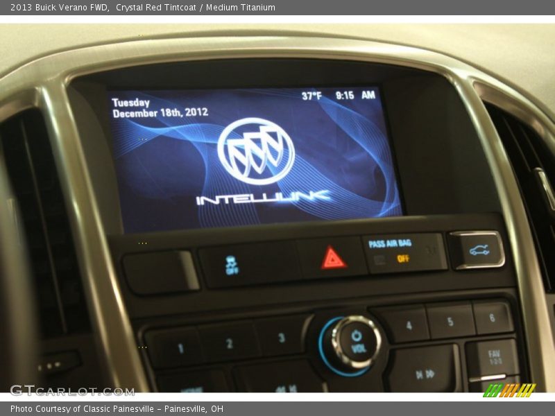 Crystal Red Tintcoat / Medium Titanium 2013 Buick Verano FWD