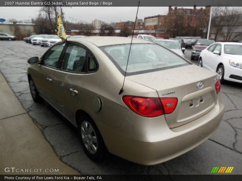 Laguna Sand Beige / Beige 2007 Hyundai Elantra GLS Sedan
