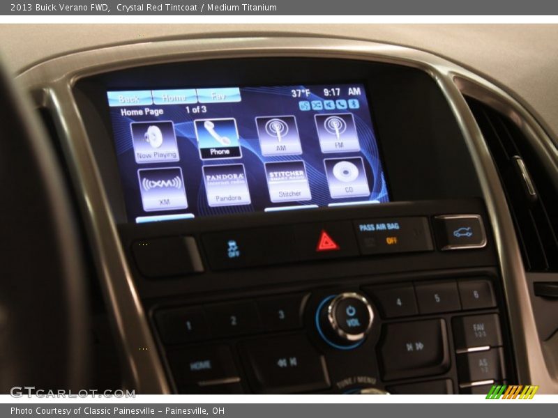 Crystal Red Tintcoat / Medium Titanium 2013 Buick Verano FWD