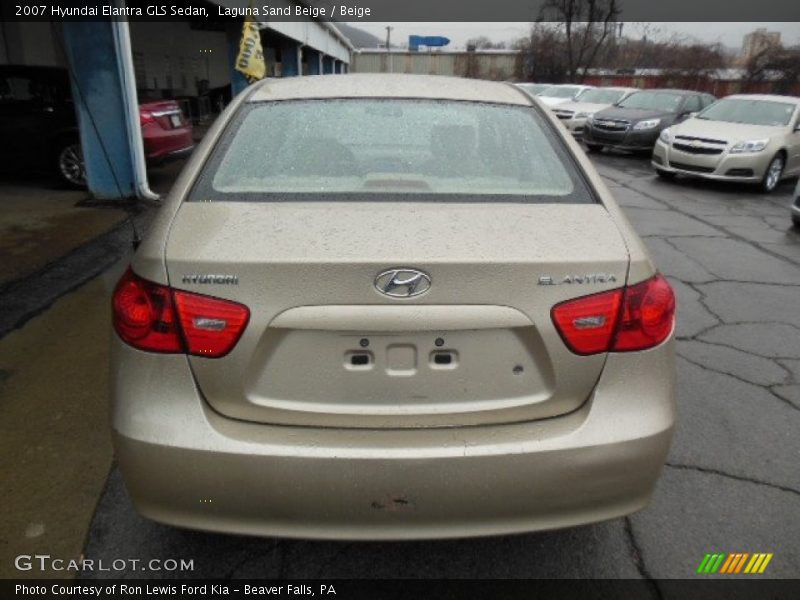 Laguna Sand Beige / Beige 2007 Hyundai Elantra GLS Sedan