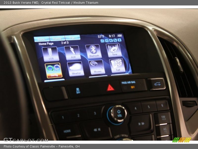 Crystal Red Tintcoat / Medium Titanium 2013 Buick Verano FWD