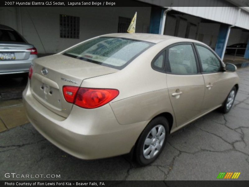 Laguna Sand Beige / Beige 2007 Hyundai Elantra GLS Sedan
