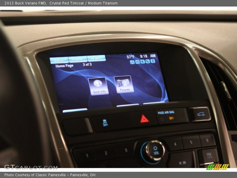 Crystal Red Tintcoat / Medium Titanium 2013 Buick Verano FWD