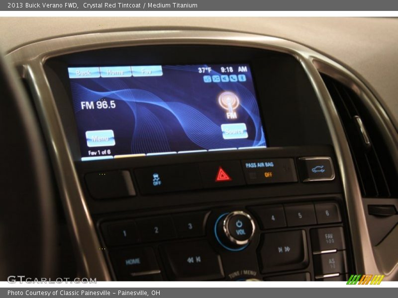 Crystal Red Tintcoat / Medium Titanium 2013 Buick Verano FWD