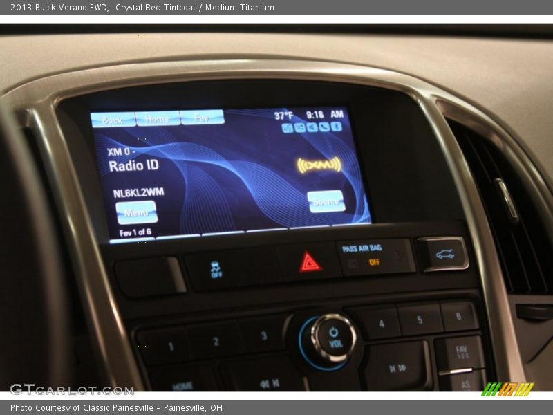 Crystal Red Tintcoat / Medium Titanium 2013 Buick Verano FWD