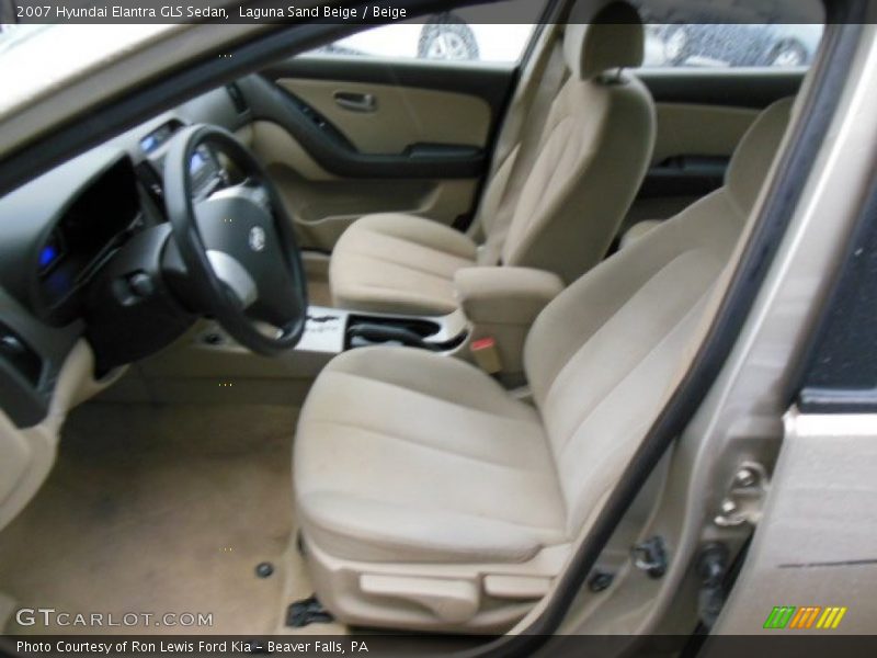 Laguna Sand Beige / Beige 2007 Hyundai Elantra GLS Sedan