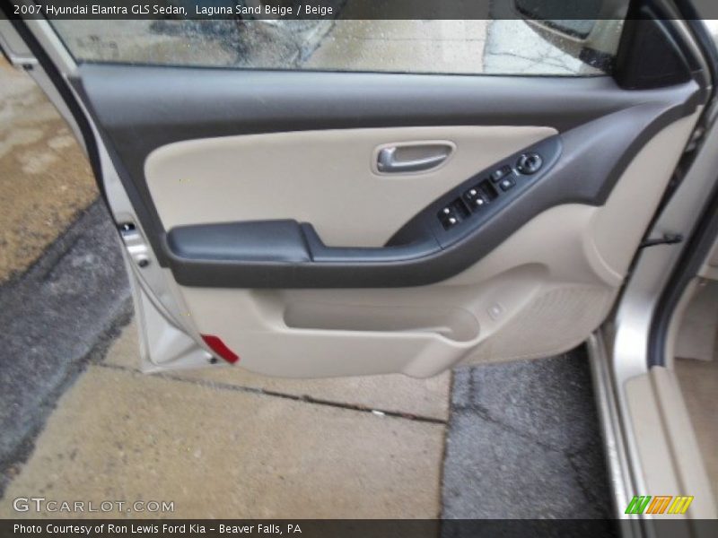 Laguna Sand Beige / Beige 2007 Hyundai Elantra GLS Sedan