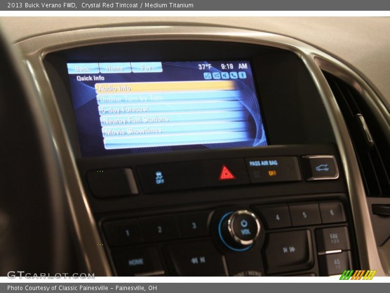 Crystal Red Tintcoat / Medium Titanium 2013 Buick Verano FWD