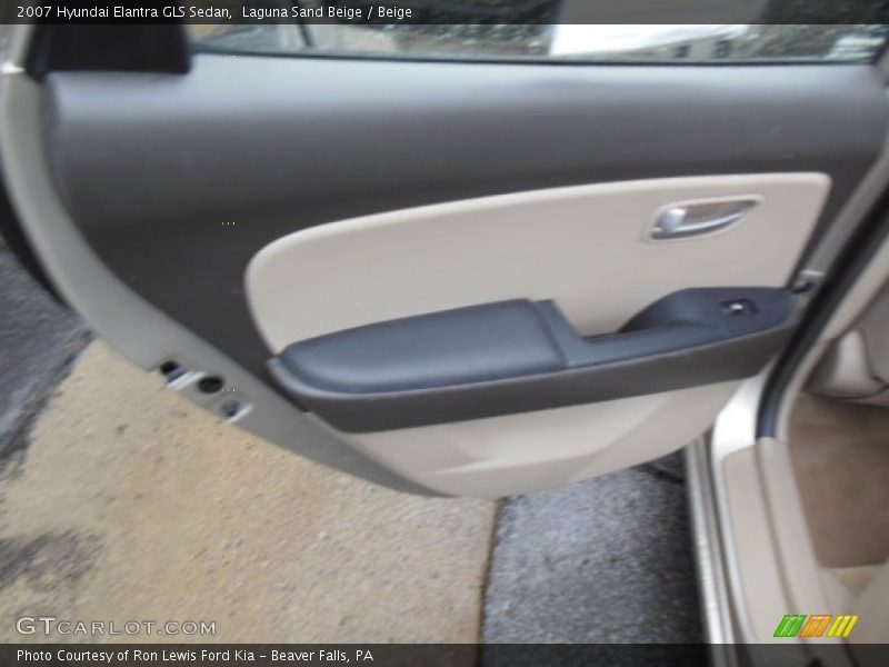 Laguna Sand Beige / Beige 2007 Hyundai Elantra GLS Sedan