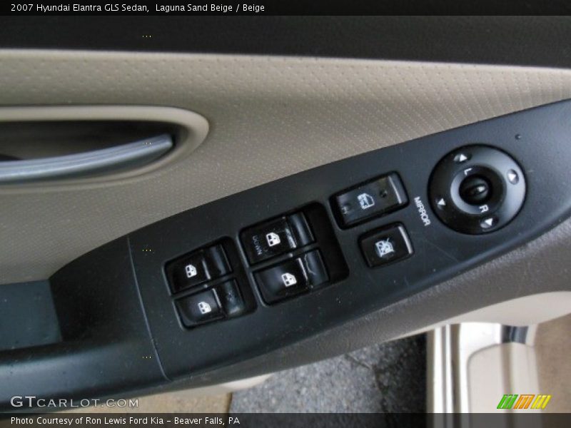 Laguna Sand Beige / Beige 2007 Hyundai Elantra GLS Sedan