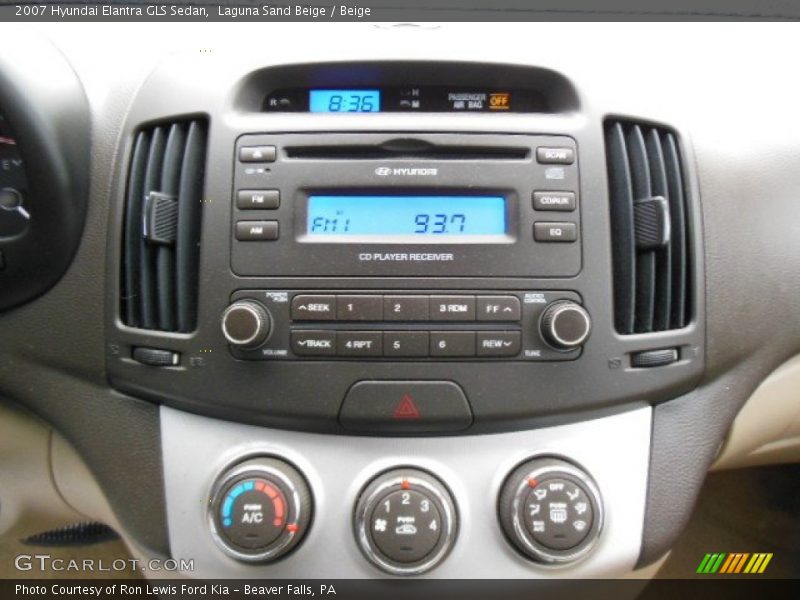 Laguna Sand Beige / Beige 2007 Hyundai Elantra GLS Sedan