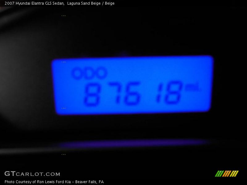 Laguna Sand Beige / Beige 2007 Hyundai Elantra GLS Sedan