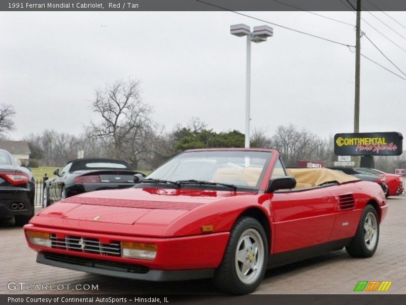 Red / Tan 1991 Ferrari Mondial t Cabriolet