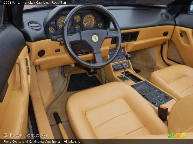 Tan Interior - 1991 Mondial t Cabriolet 