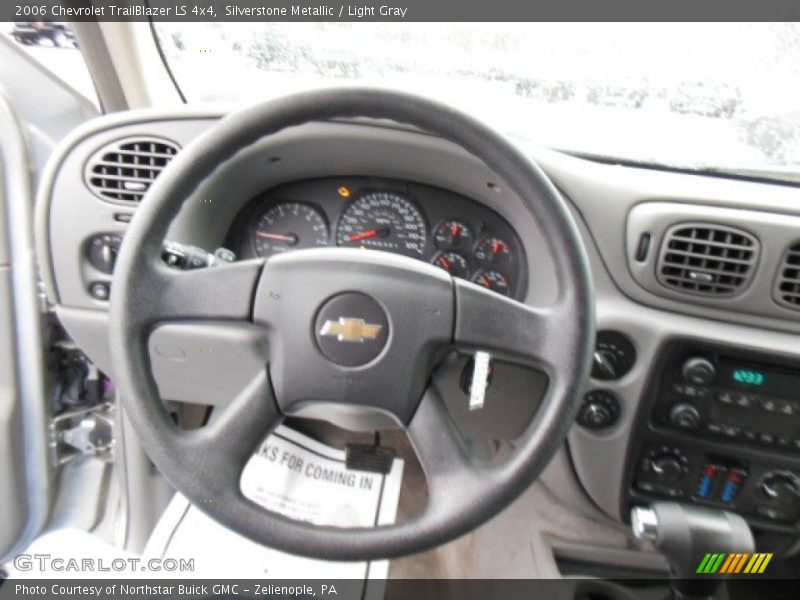 Silverstone Metallic / Light Gray 2006 Chevrolet TrailBlazer LS 4x4