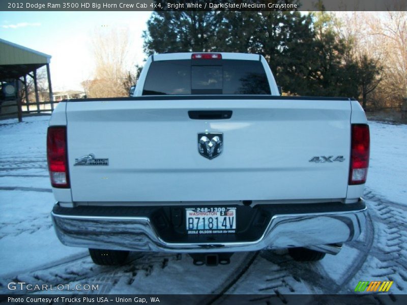 Bright White / Dark Slate/Medium Graystone 2012 Dodge Ram 3500 HD Big Horn Crew Cab 4x4