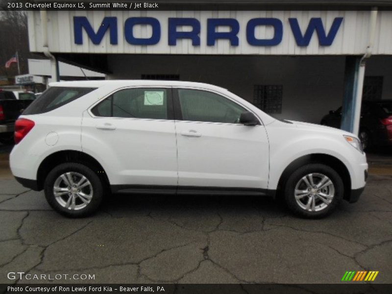 Summit White / Jet Black 2013 Chevrolet Equinox LS
