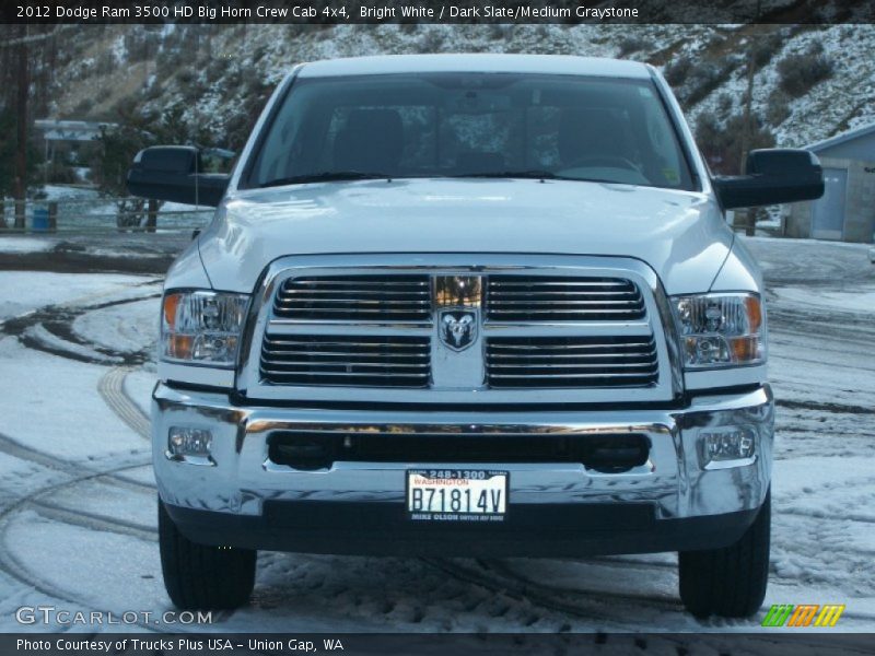 Bright White / Dark Slate/Medium Graystone 2012 Dodge Ram 3500 HD Big Horn Crew Cab 4x4