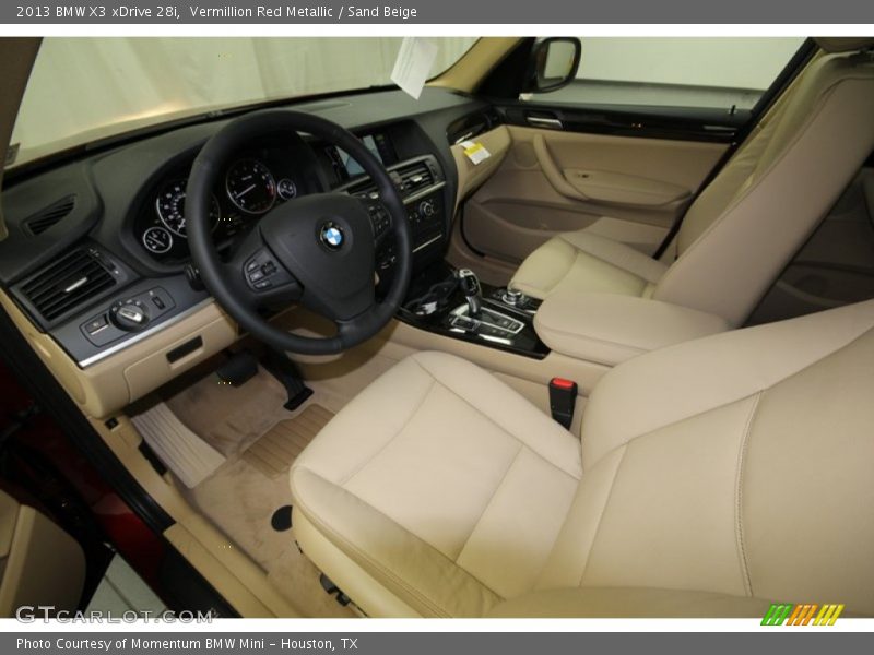 Vermillion Red Metallic / Sand Beige 2013 BMW X3 xDrive 28i