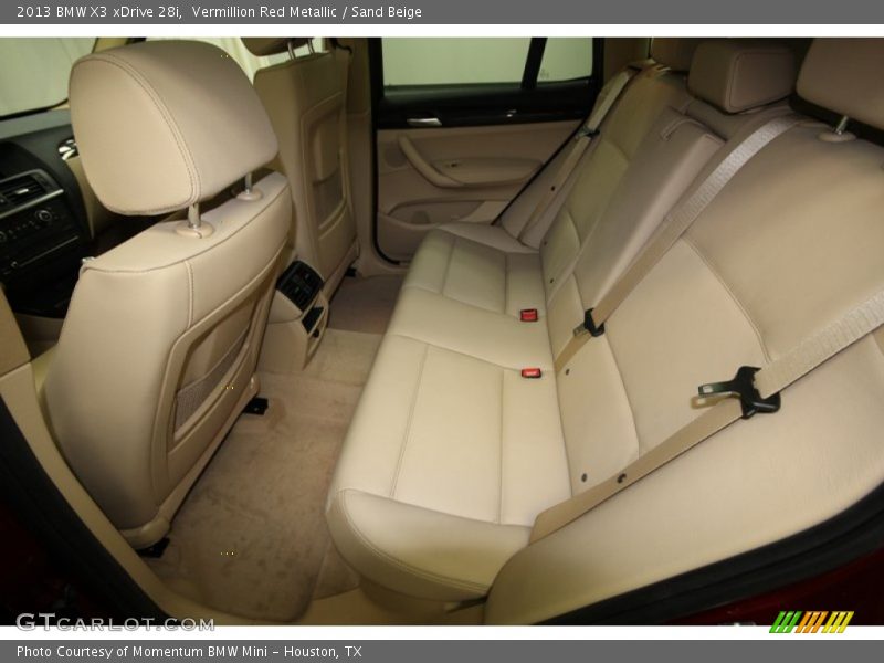 Vermillion Red Metallic / Sand Beige 2013 BMW X3 xDrive 28i