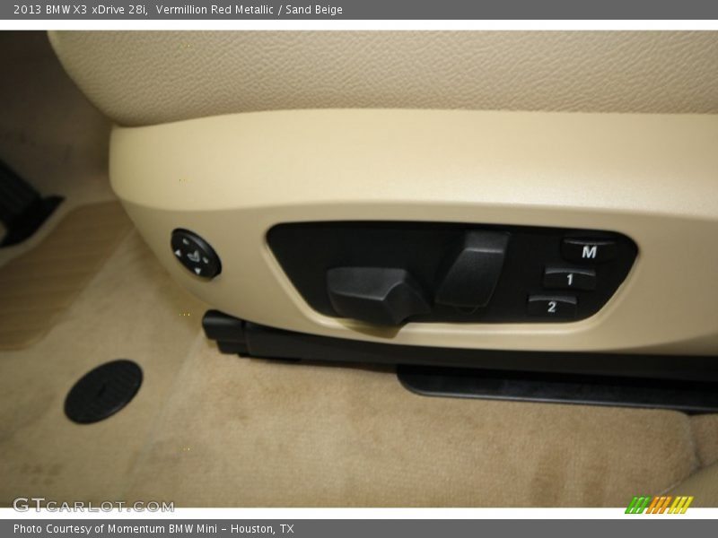Vermillion Red Metallic / Sand Beige 2013 BMW X3 xDrive 28i