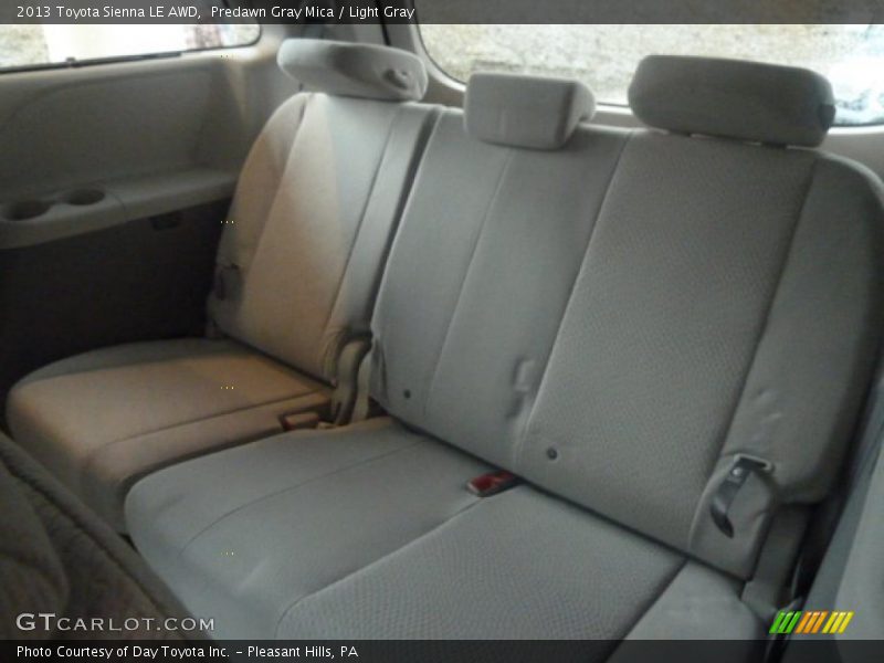 Predawn Gray Mica / Light Gray 2013 Toyota Sienna LE AWD