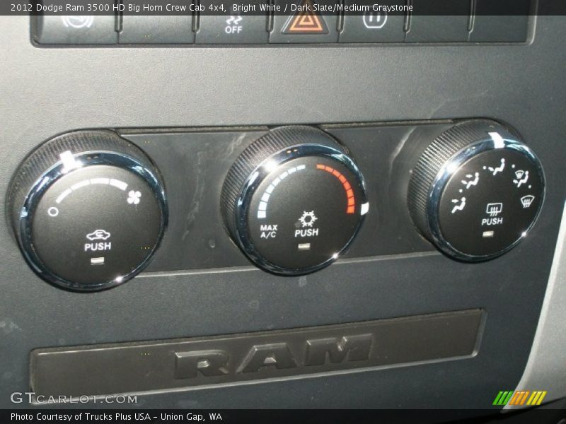 Bright White / Dark Slate/Medium Graystone 2012 Dodge Ram 3500 HD Big Horn Crew Cab 4x4
