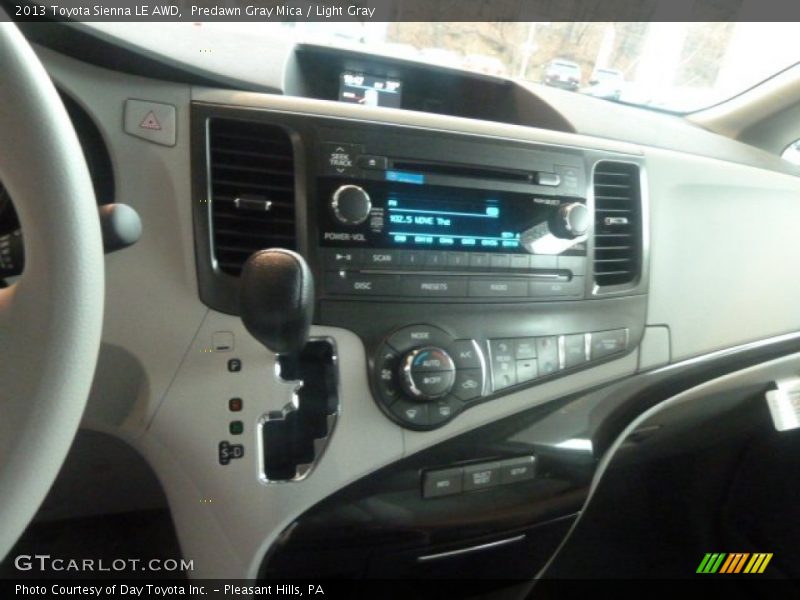 Predawn Gray Mica / Light Gray 2013 Toyota Sienna LE AWD