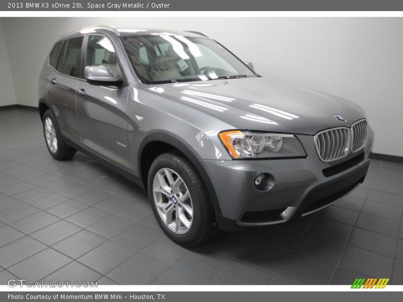 Space Gray Metallic / Oyster 2013 BMW X3 xDrive 28i