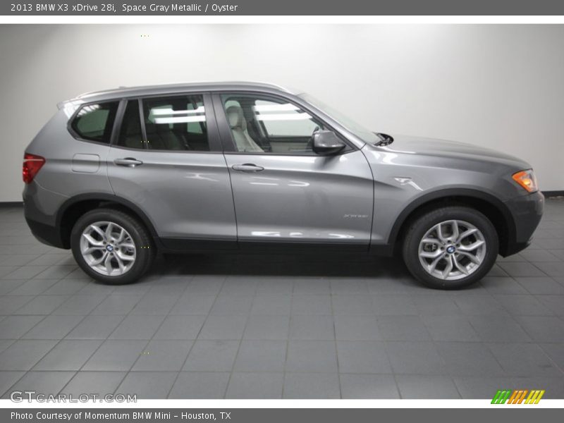 Space Gray Metallic / Oyster 2013 BMW X3 xDrive 28i