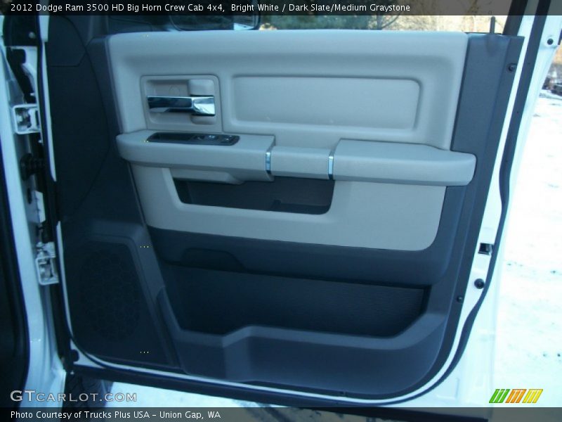 Bright White / Dark Slate/Medium Graystone 2012 Dodge Ram 3500 HD Big Horn Crew Cab 4x4