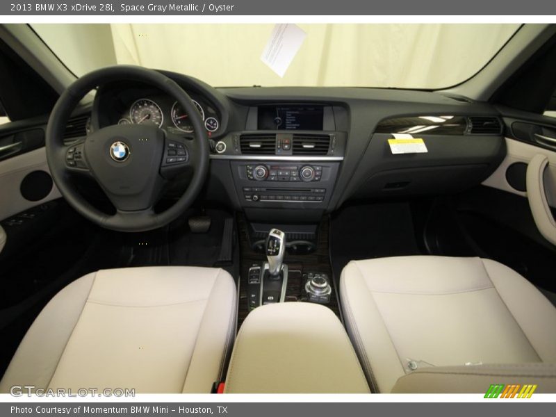Space Gray Metallic / Oyster 2013 BMW X3 xDrive 28i