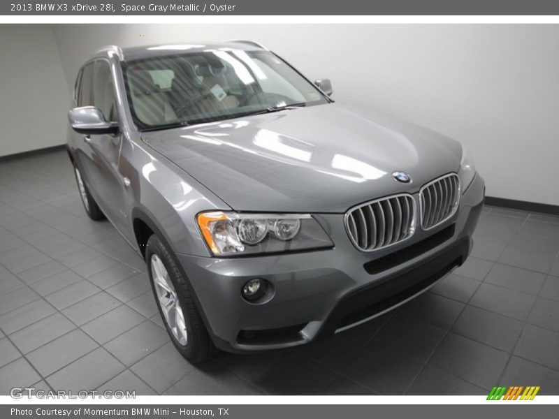 Space Gray Metallic / Oyster 2013 BMW X3 xDrive 28i