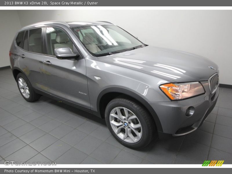 Space Gray Metallic / Oyster 2013 BMW X3 xDrive 28i