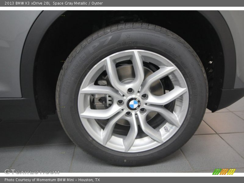 Space Gray Metallic / Oyster 2013 BMW X3 xDrive 28i