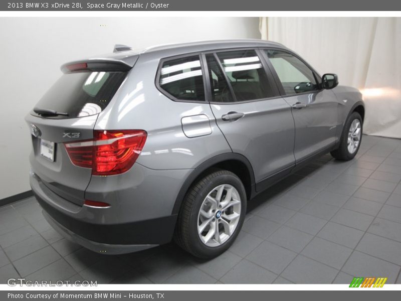 Space Gray Metallic / Oyster 2013 BMW X3 xDrive 28i