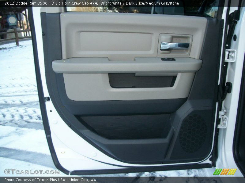 Bright White / Dark Slate/Medium Graystone 2012 Dodge Ram 3500 HD Big Horn Crew Cab 4x4