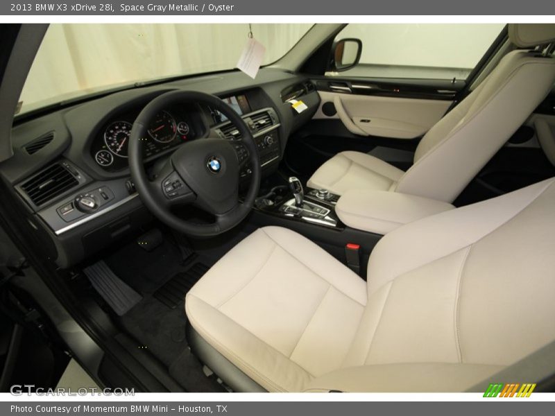 Space Gray Metallic / Oyster 2013 BMW X3 xDrive 28i
