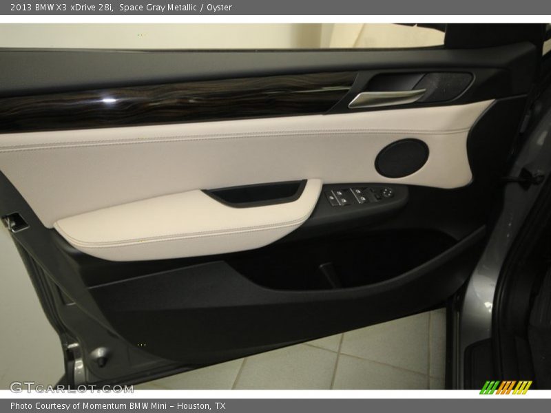 Space Gray Metallic / Oyster 2013 BMW X3 xDrive 28i