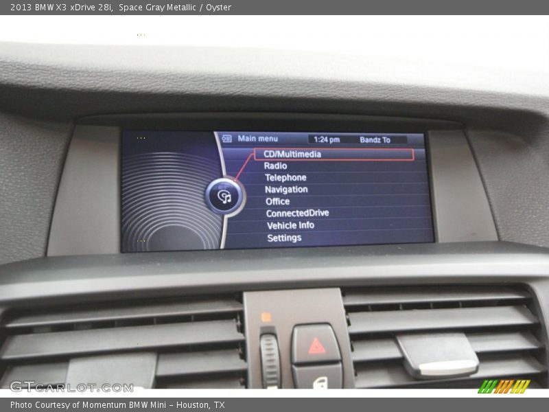 Space Gray Metallic / Oyster 2013 BMW X3 xDrive 28i