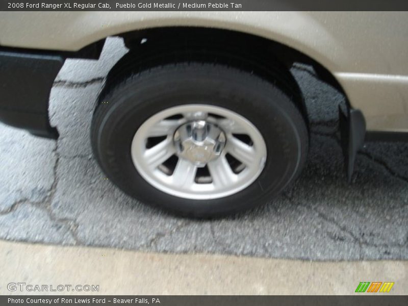 Pueblo Gold Metallic / Medium Pebble Tan 2008 Ford Ranger XL Regular Cab