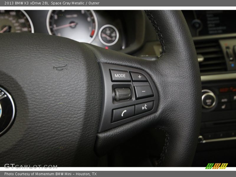 Space Gray Metallic / Oyster 2013 BMW X3 xDrive 28i