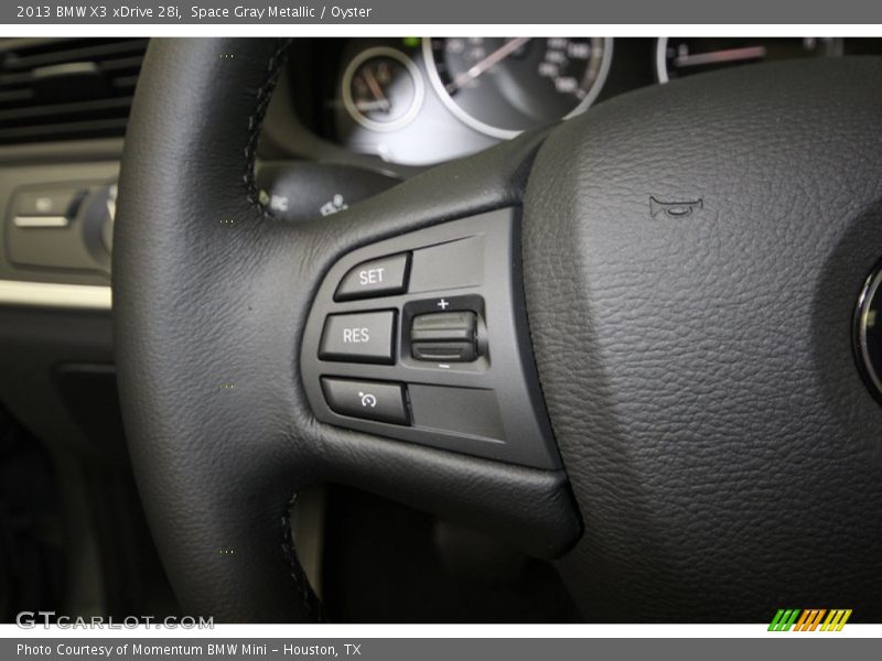 Space Gray Metallic / Oyster 2013 BMW X3 xDrive 28i