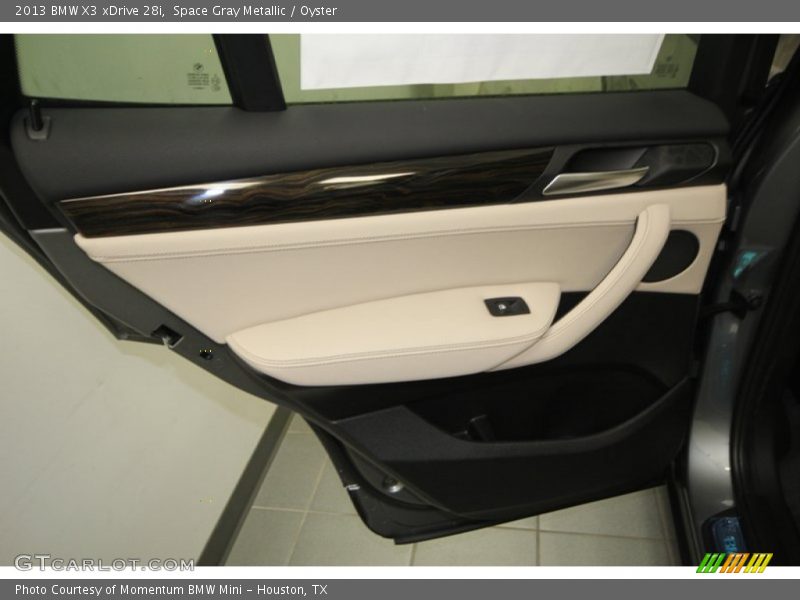 Space Gray Metallic / Oyster 2013 BMW X3 xDrive 28i